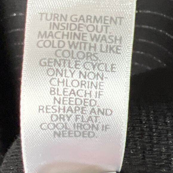 J. Jill Women’s Cowl Neck Sweater Black/Metallic Silver Stripes  Size XL Fall - Picture 9 of 9